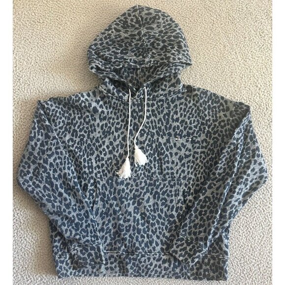 The Upside Hoodie Animal Print Sweatshirt Blue White Australia Made - Picture 1 of 16